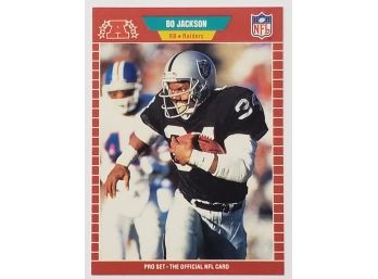 1989 Pro Set Bo Jackson Football Card Oakland / Los Angeles Raiders
