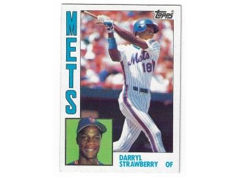 1984 Topps Darryl Strawberry Rookie Baseball Card NY Mets