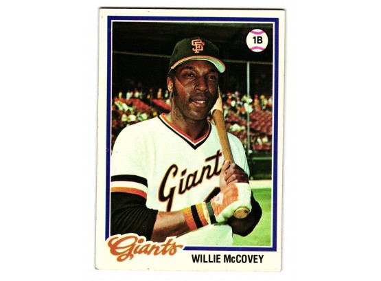 1978 Topps Willie McCovey Baseball Card Giants HOF