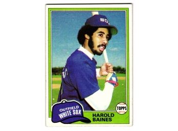 1981 Topps Harold Baines Rookie Baseball Card White Sox HOF