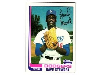 1982 Topps Dave Stewart Rookie Baseball Card Dodgers