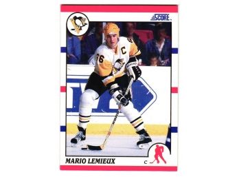 1990 Score Mario Lemieux Hockey Card Penguins HOF