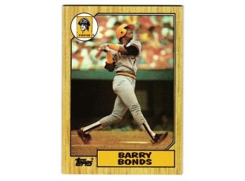1987 Topps Barry Bonds Rookie Baseball Card Pirates
