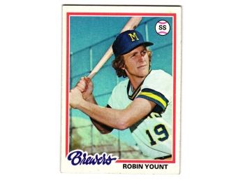 1978 Topps Robin Yount Baseball Card Brewers HOF