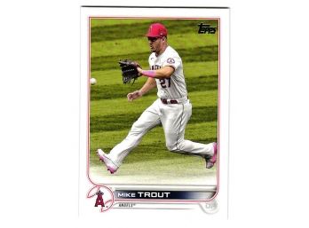 2022 Topps Mike Trout Baseball Card Angels