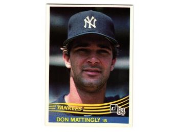 1984 Donruss Don Mattingly Rookie Baseball Card