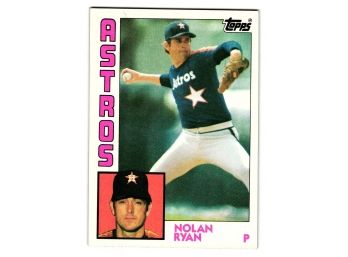 1984 Topps Nolan Ryan Baseball Card Astros HOF