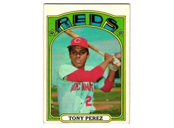 1972 Topps Tony Perez Baseball Card Reds HOF