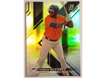 2019 Bowman Platinum Yordan Alvarez Prospect Baseball Card Astros