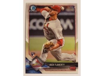 2018 Bowman Chrome Jack Flaherty Rookie Baseball Card Cardinals RC