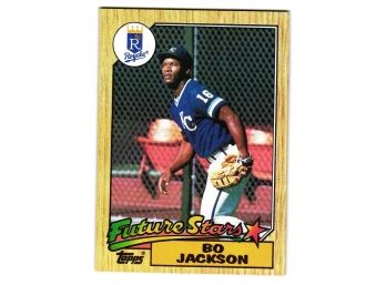 1987 Topps Bo Jackson Rookie Baseball Card Royals