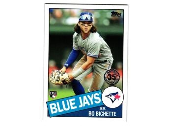 2020 Topps Bo Bichette 1985 Topps 35th Anniversary  Rookie Insert Baseball Card Blue Jays RC