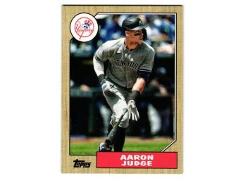 2022 Topps Archives Aaron Judge 1987 Topps Baseball Card Yankees
