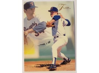 1993 Fleer Flair Nolan Ryan Baseball Card Rangers HOF