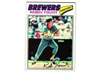 1977 Topps Robin Yount Baseball Card Brewers HOF