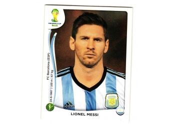 2014 Panini FIFA World Cup Brazil Lionel Messi Soccer Sticker Argentina
