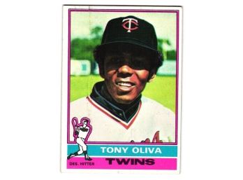1976 Topps Tony Oliva Baseball Card Twins HOF