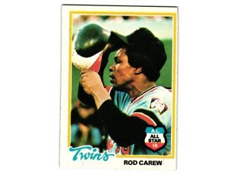 1978 Topps Rod Carew Baseball Card Twins HOF