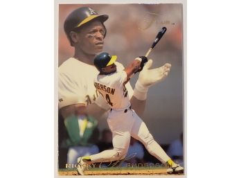 1993 Fleer Flair Rickey Henderson Baseball Card A's HOF