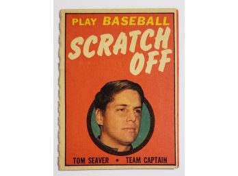 1970 Topps Tom Seaver Scratch Off Unscratched / Unmarked Mets HOF