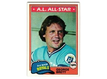 1981 Topps George Brett Baseball Card Royals HOF