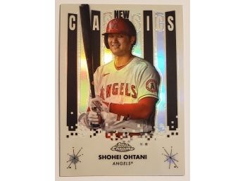 2022 Topps Chrome Shohei Ohtani New Classics Insert Baseball Card Angels