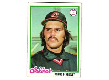 1978 Topps Dennis Eckersley Baseball Card Indians HOF