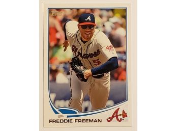 2013 Topps Freddie Freeman Baseball Card Atlanta Braves