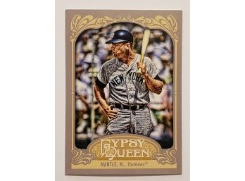 2012 Topps Gypsy Queen Mickey Mantle Batting Baseball Card New York Yankees
