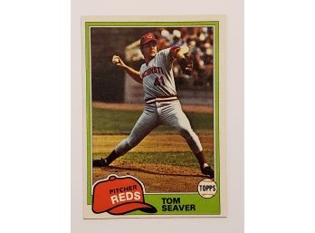 1981 Topps Tom Seaver Baseball Card Cincinnati Reds