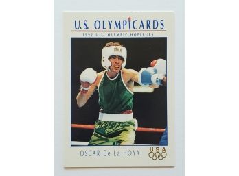1992 Impel Team USA Oscar De La Hoya Olympic Boxing Card
