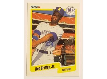 1990 Fleer Ken Griffey Jr Baseball Card Seattle Mariners