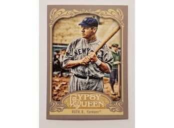 2012 Topps Gypsy Queen Babe Ruth Baseball Card New York Yankees