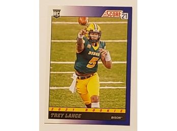 2021 Score 1991 Throwback Trey Lance Rookie Football Card San Francisco 49ers RC