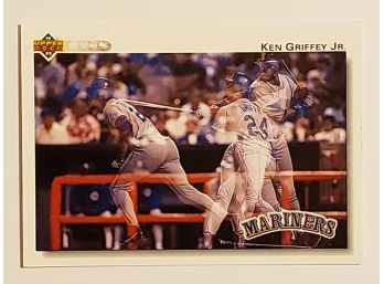 1992 Upper Deck Ken Griffey Jr Baseball Card Seattle Mariners