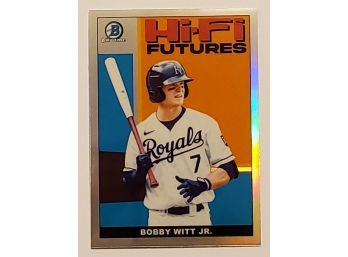 2022 Bowman Chrome Bobby Witt Jr Hi-Fi Futures Insert Baseball Card KC Royals