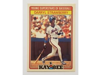 1986 Topps Kay Bee Darryl Strawberry Young Superstars Baseball Card NY Mets