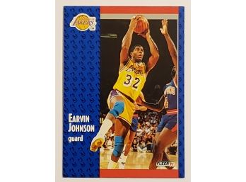 1991-92 Fleer Ervin 'Magic' Johnson Basketball Card LA Lakers