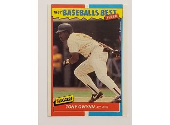 1986 Fleer Baseball's Best Tony Gwynn Baseball Card SD Padres