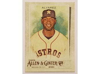 2020 Topps Allen & Ginter Yordan Alvarez Rookie Baseball Card Houston Astros RC