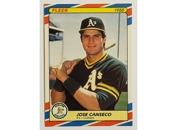 1988 Fleer Baseball Superstars Jose Canseco Baseball Card Oakland A's