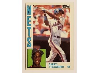 1984 Topps Darryl Strawberry Rookie Baseball Card NY Mets RC