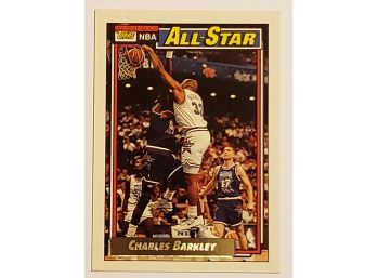 1992-93 Topps Gold Parallel Charles Barkley All-Star Basketball Card Philadelphia 76ers