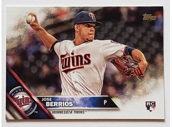 2016 Topps Update Jose Berrios Rookie Baseball Card Minnesota Twins RC