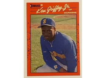 1990 Donruss Ken Griffey Jr Baseball Card Seattle Mariners