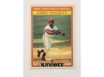 1986 Topps Kay Bee Kirby Puckett Young Superstars Baseball Card Minnesota Twins