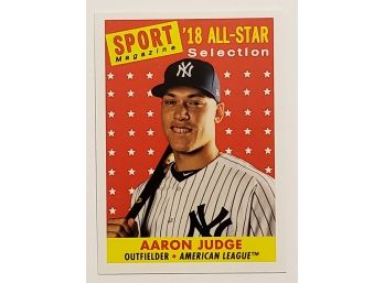 2019 Topps Archives Aaron Judge 2018 All Star Selection Baseball Card New York Yankees