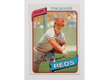 1980 Topps Tom Seaver Baseball Card Cincinnati Reds