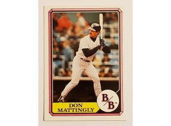 1987 Boardwalk And Baseball Don Mattingly Baseball Card New York Yankees