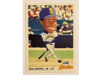 1992 Score Ken Griffey, Jr. All Star Baseball Card Seattle Mariners